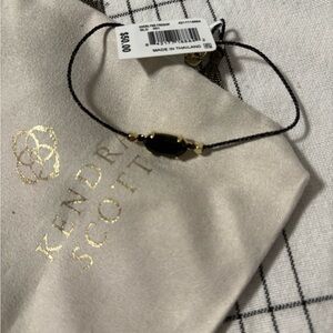 Kendra Scott Black and Gold Delicate Bracelet